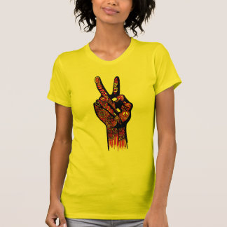 hand peace sign shirt