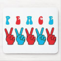 Peace Hands mousepads by JuJuGarden Peace Hands mousepads