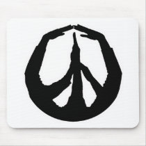 Peace Hands Mouse Pad