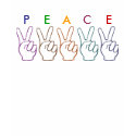 Peace Hands t-shirts by JuJuGarden Peace Hands t-shirts