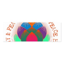 Peace Harmony Lotus Flower Business Card