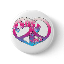 Peace Heart Button buttons