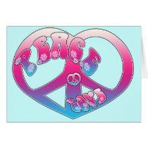 Peace Heart Card cards