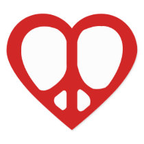 Peace Heart Customizable Sticker Sets stickers