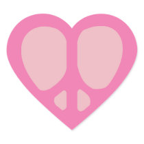 Peace Heart Customizable Sticker Sets stickers