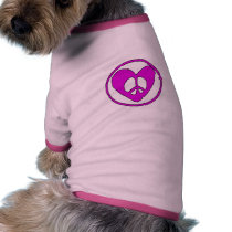 Peace Heart pet clothing