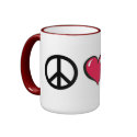 Peace Heart Gnome by FreeWitch Ringer Mug