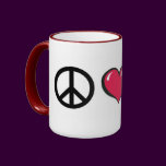 Peace Heart Gnome by FreeWitch Ringer Mug