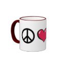 Peace Heart Gnome by FreeWitch Ringer Mug