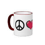 Peace Heart Gnome by FreeWitch Ringer Mug