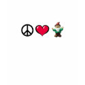 Peace Heart Gnome by FreeWitch t-shirts