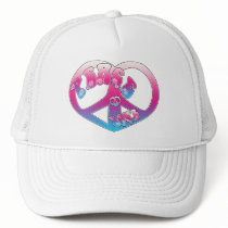 Peace Heart Trucker Hats