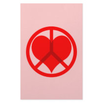 Peace heart Valentine's Day Stationery