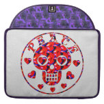Peace Hearts Skull Sleeves For MacBooks