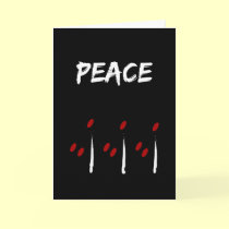Peace Holiday Card by savvyology Peace Holiday Card