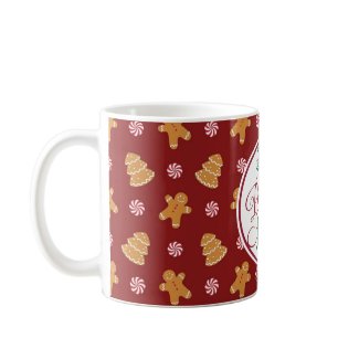 Peace Holiday Christmas Gingerbread Cookie Mug mug