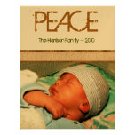 Peace Holiday Photo Card Personalized Invites