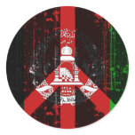 Peace In Afghanistan Round Stickers