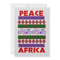 Peace In Africa Custom Invitation