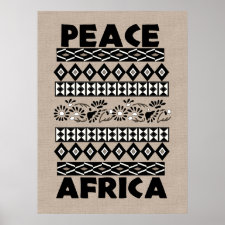 Peace In Africa print