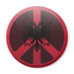Peace in Albania Fridge Magnet