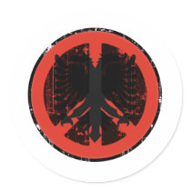 Peace In Albania stickers by FlagStore Peace In Albania stickers