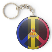 Peace in Andorra Keychain