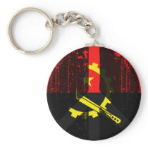 Peace In Angola Keychains