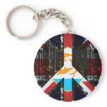 Peace In Anguilla Keychains