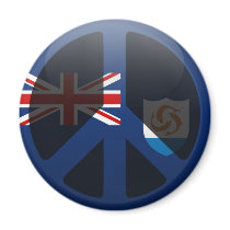 Peace in Anguilla Magnets