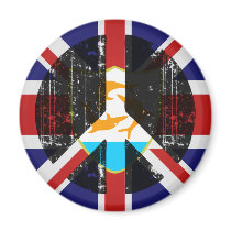 Peace In Anguilla magnets