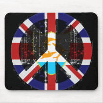 Peace In Anguilla mousepads by FlagStore Peace In Anguilla mousepads