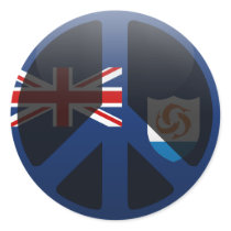 Peace in Anguilla Sticker