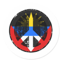 Peace In Antigua stickers by FlagStore Peace In Antigua stickers