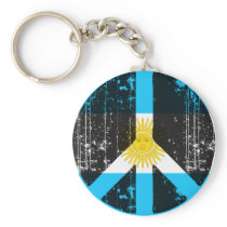 Peace In Argentina Keychains