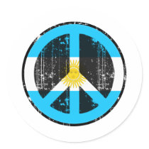Peace In Argentina Sticker