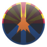 Peace in Arizona Round Sticker
