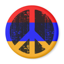 Peace In Armenia Refrigerator Magnets
