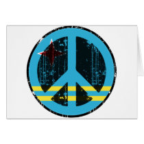 Peace In Aruba Greeting Card