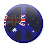 Peace in Australia Fridge Magnet