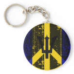 Peace In Barbados Key Chains