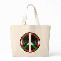 Peace In Basque Tote Bags