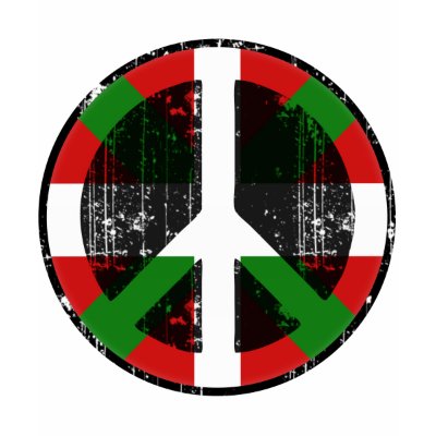 Peace In Basque Tshirt by FlagStore