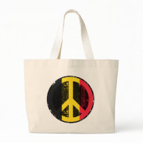 Peace In Belgium Canvas Bags
