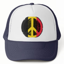 Peace In Belgium Trucker Hats