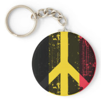 Peace In Belgium Keychain