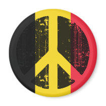 Peace In Belgium Magnets