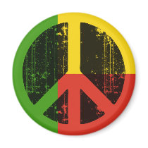 Peace In Benin Magnets