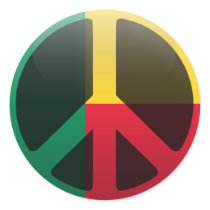 Peace in Benin Stickers