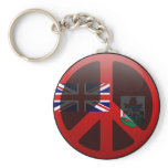 Peace in Bermuda Keychains